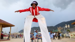 Los niños viven un ambiente de diversión en estos días de ingreso al nuevo habitat.