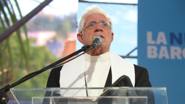 El padre Alegría, héroe anónimo de esta obra hecha realidad por el presidente Danilo Medina.