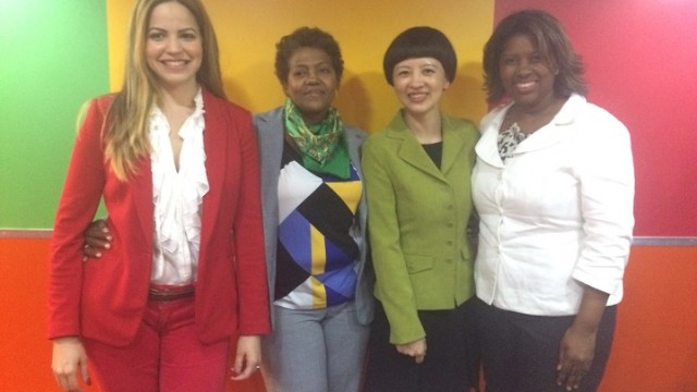 Tatiana Rosario, Patricia Arache, Fu Xinrong y Rosa Alcántara