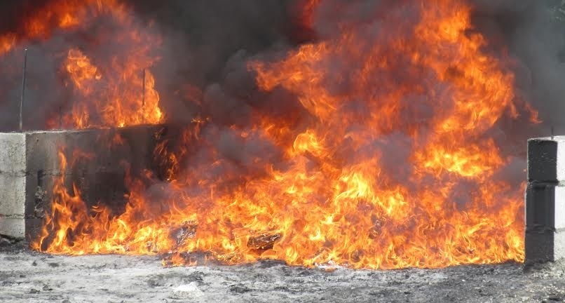 La procuraduría general elimina cientos de kilogramos de narcóticos